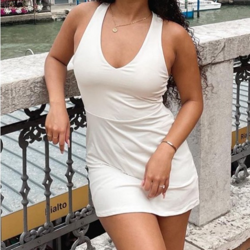 Like New Fabletics Dress with Built in Bra size M